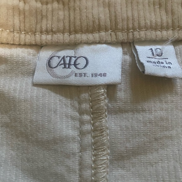Cato size 10 Beige Corduroy Skirt - Picture 3 of 6
